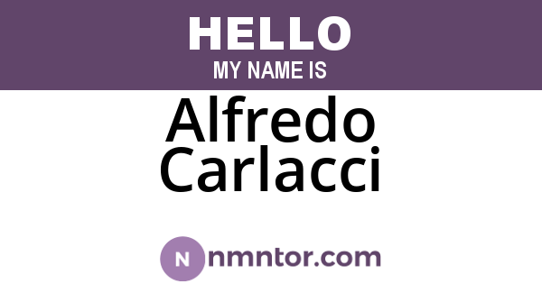 Alfredo Carlacci