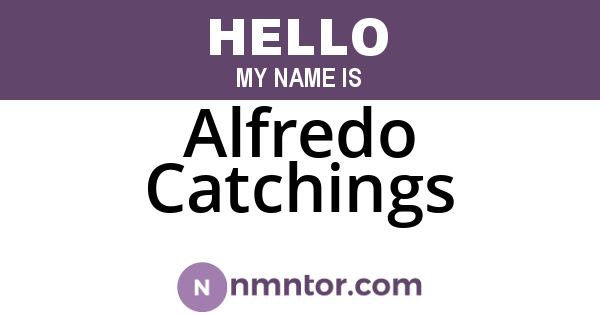 Alfredo Catchings
