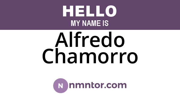 Alfredo Chamorro
