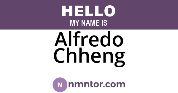 Alfredo Chheng
