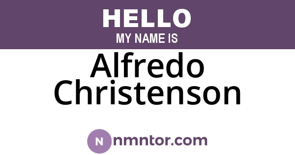 Alfredo Christenson