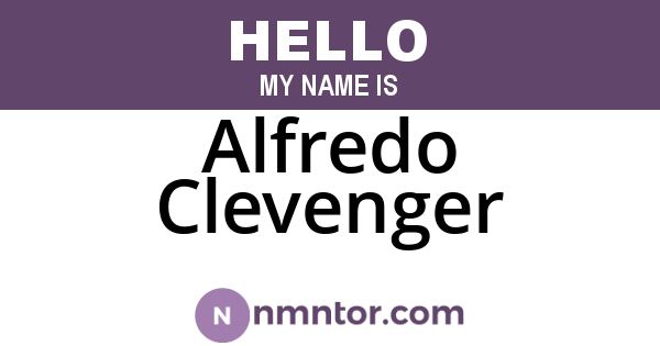 Alfredo Clevenger