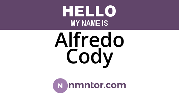 Alfredo Cody