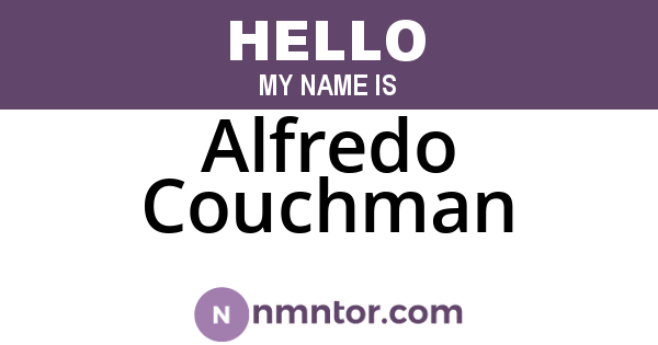 Alfredo Couchman