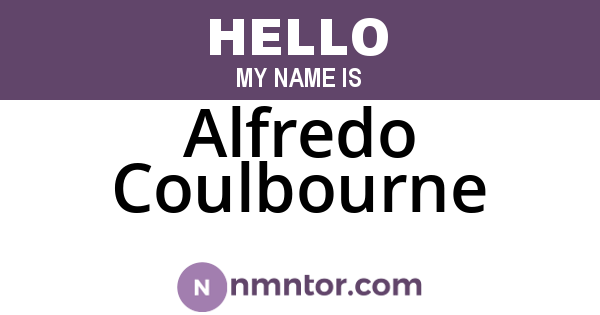 Alfredo Coulbourne