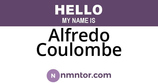 Alfredo Coulombe