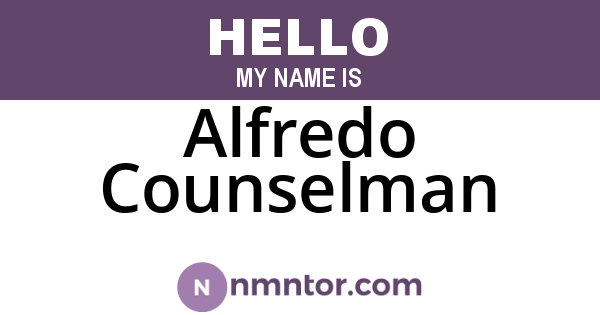 Alfredo Counselman