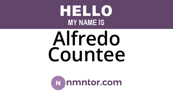 Alfredo Countee