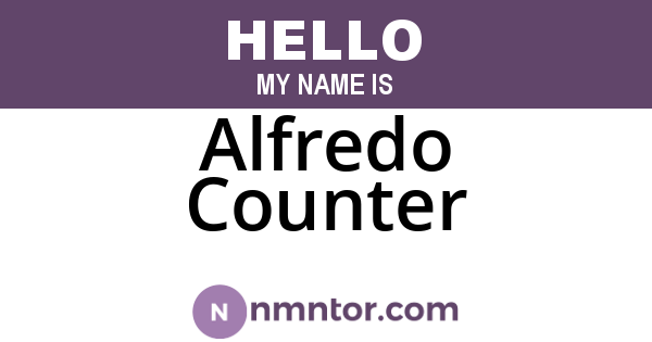 Alfredo Counter