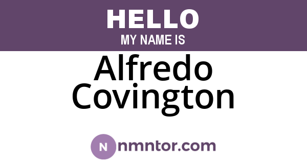 Alfredo Covington
