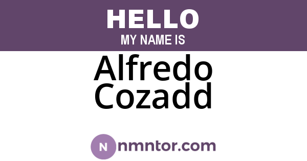 Alfredo Cozadd
