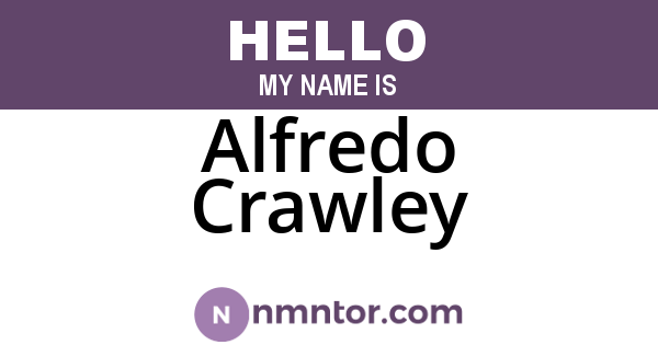 Alfredo Crawley