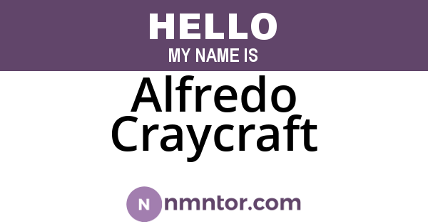 Alfredo Craycraft