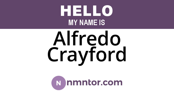 Alfredo Crayford