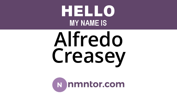 Alfredo Creasey