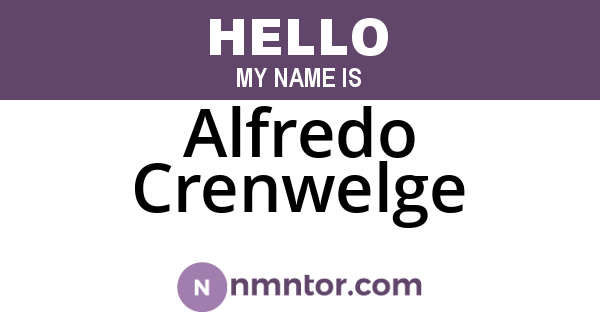 Alfredo Crenwelge