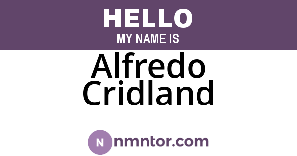 Alfredo Cridland