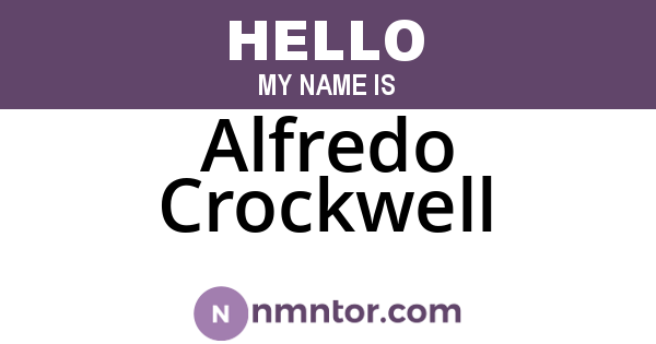 Alfredo Crockwell
