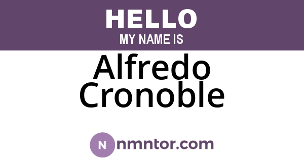 Alfredo Cronoble