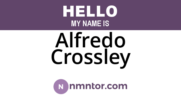 Alfredo Crossley