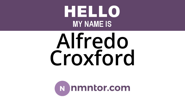 Alfredo Croxford