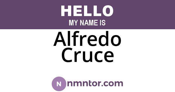 Alfredo Cruce