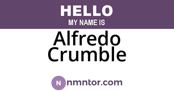 Alfredo Crumble