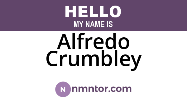 Alfredo Crumbley