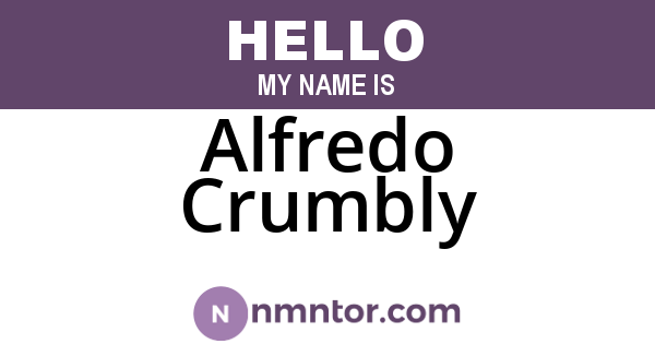 Alfredo Crumbly