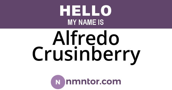 Alfredo Crusinberry