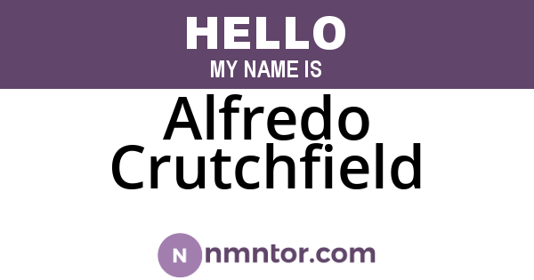 Alfredo Crutchfield