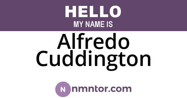 Alfredo Cuddington