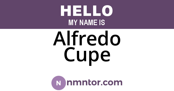 Alfredo Cupe