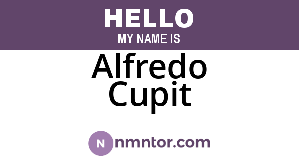 Alfredo Cupit