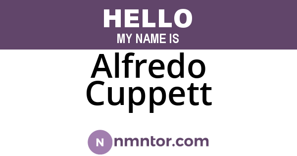 Alfredo Cuppett