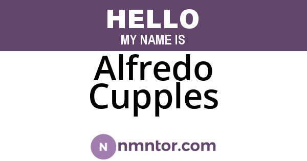 Alfredo Cupples
