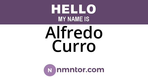 Alfredo Curro