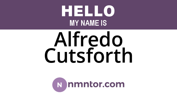 Alfredo Cutsforth