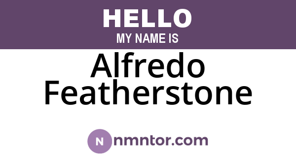 Alfredo Featherstone