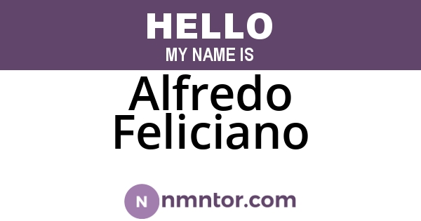 Alfredo Feliciano