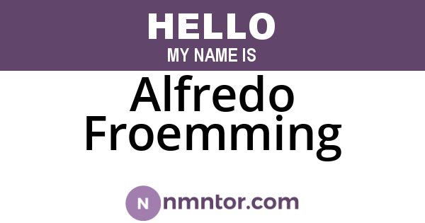 Alfredo Froemming