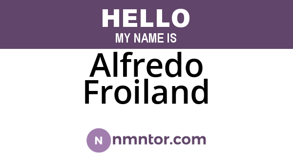 Alfredo Froiland