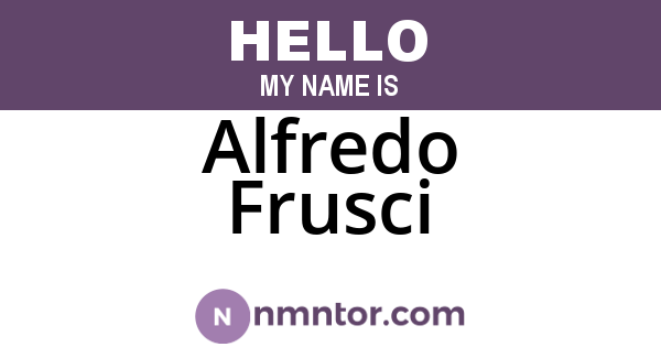 Alfredo Frusci