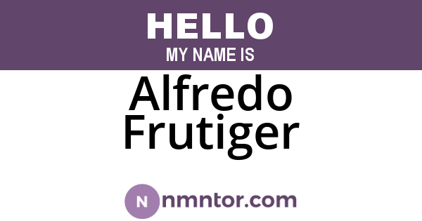 Alfredo Frutiger