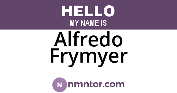 Alfredo Frymyer