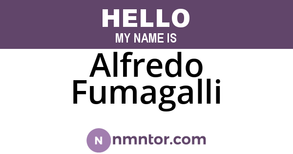 Alfredo Fumagalli