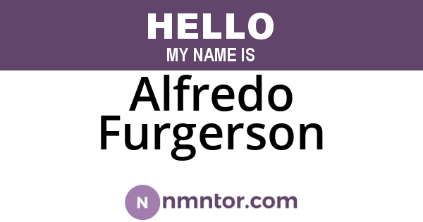 Alfredo Furgerson