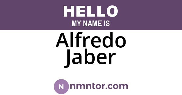 Alfredo Jaber