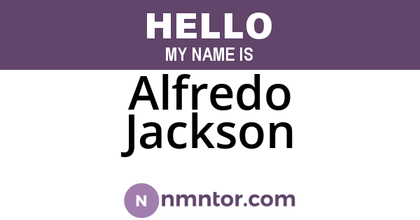 Alfredo Jackson