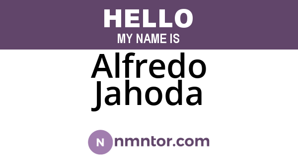 Alfredo Jahoda